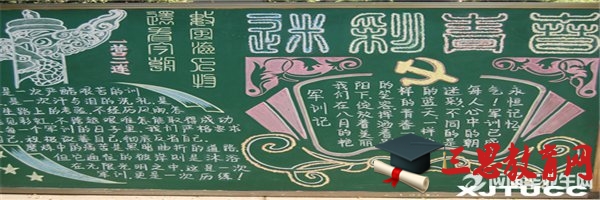 学长征精神黑板报模板设计图片