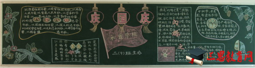 中秋节黑板报