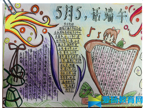 端午节手抄报设计图片
