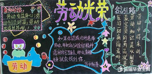 51劳动节黑板报文字