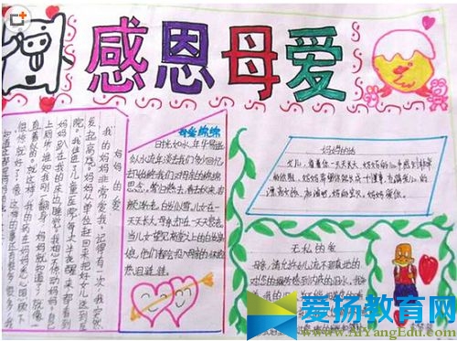 2017年母亲节手抄报版面设计_母亲节手抄报图片大全简单又漂亮