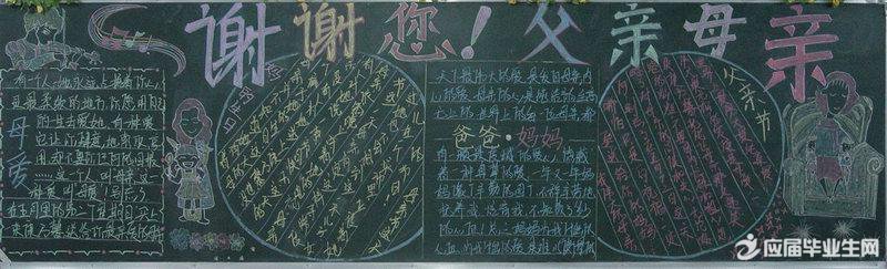 中学父亲节黑板报大全