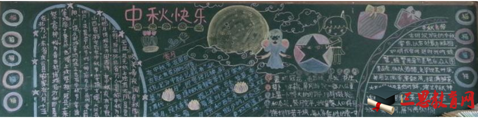 中秋节黑板报