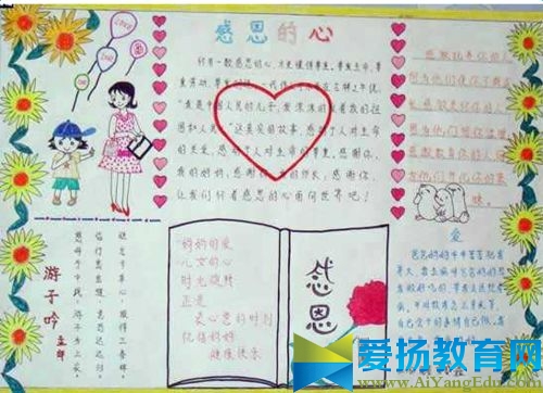 简单的感恩母亲节手抄报图片大全_2017年母亲节创意手抄报图片及资料