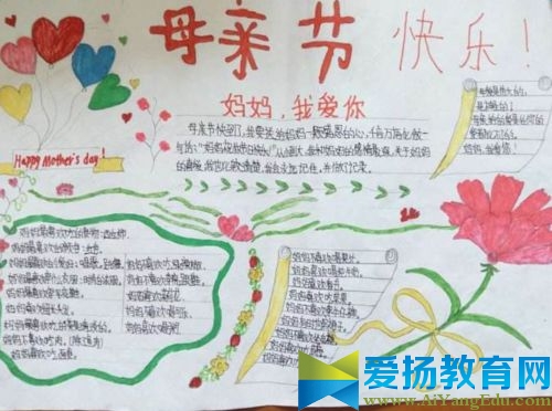 2017年母亲节手抄报内容大全_母亲节手抄报图片简单大全