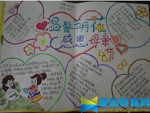 母亲节手抄报图片简单的模板_母亲节手抄报图片简单又漂亮图片版面