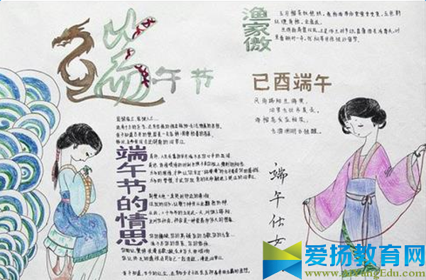 端午节手抄报设计图片