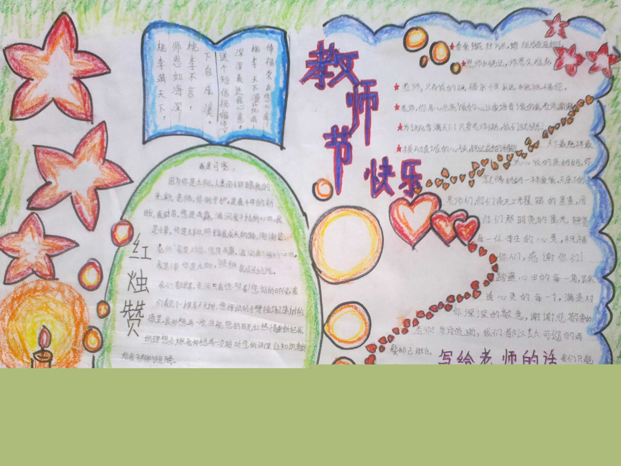关于教师节的手抄报既简单有漂亮
