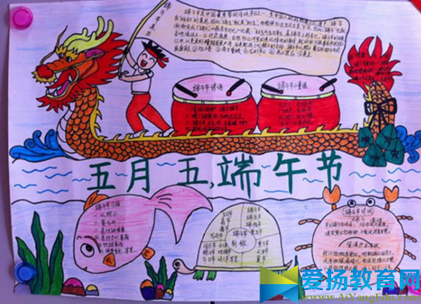 端午节手抄报版面设计图